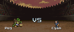 A tonberry, shown here under another name, battles in a tournament.